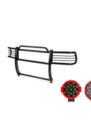 Black Horse Off Road Grille Guard Kit GDRD 17FP27MA-PLR Premium
