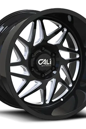 Cast Aluminum Wheels Gemini 9112 GB 20x9 Milled Spokes Gloss Black 6 On 139.7 Bolt Pattern 0 Offset Cali Offroad Wheels Get Yours