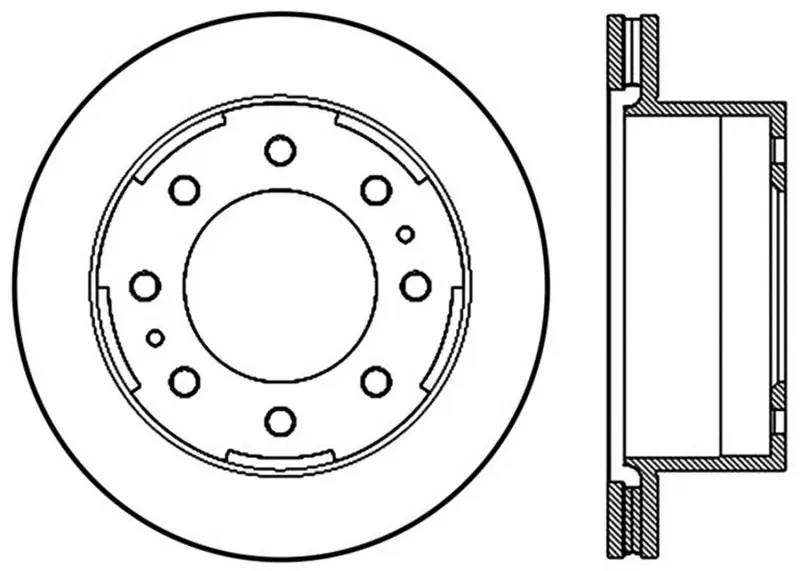 StopTech Sport Drilled & Slotted Rotor - Front Right Luxury