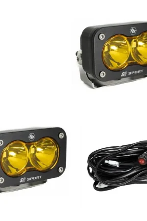 LED Work Light Baja Amber Lens Spot Pattern Pair S2 Sport Baja Designs While Supplies Last