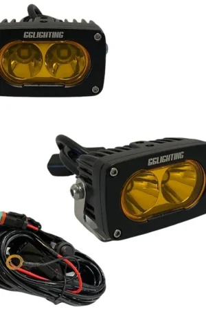 Crafted GP10 Offroad LED Pod Bundle Amber With Free Wiring Harness