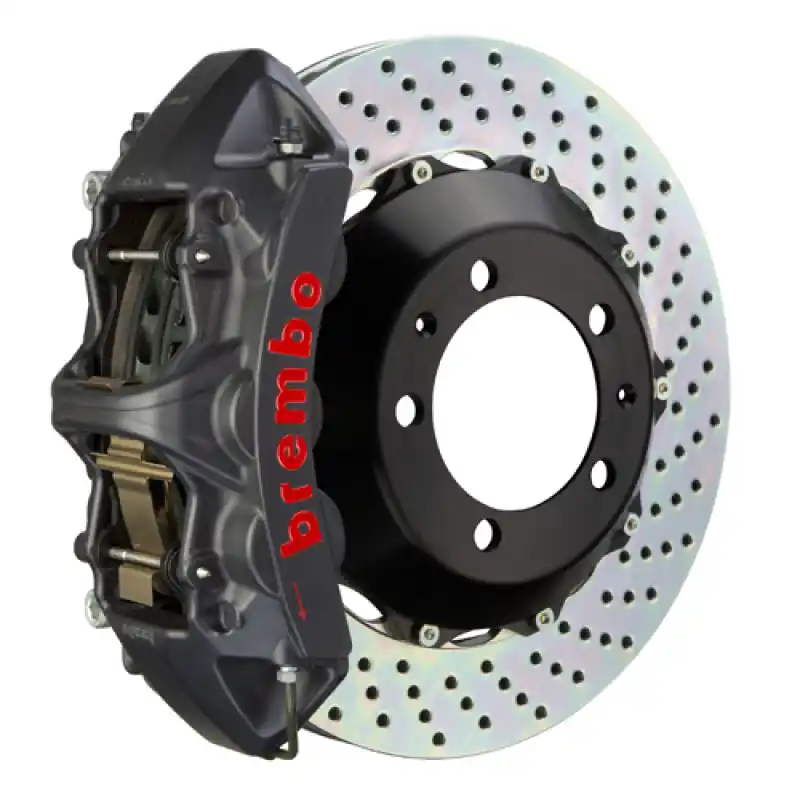 Save Now Brembo 07-12 335i (Excl. xDrive) Front GTS BBK 6 Piston Cast 355x32 2pc Rotor Drilled-Black HA