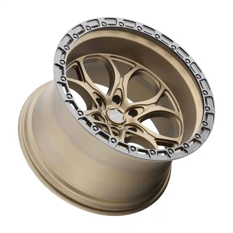 Weld Off-Road W106 20X9 Ledge 6X139.7 ET00 BS5.00 Satin Bronze / Black Ring 106.1 Secure Checkout