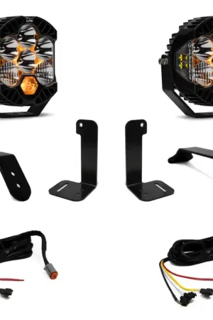 Viral Baja Designs 2018+ Jeep JL/JT Dual LP6 Auxiliary Light Kit w/Upfitter