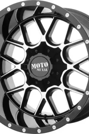 Moto Metal Wheels Siege MO986 Gloss Black Machined 20x10 -18mm Offset 6x135,6x139.7 (6x5.5) Bargain