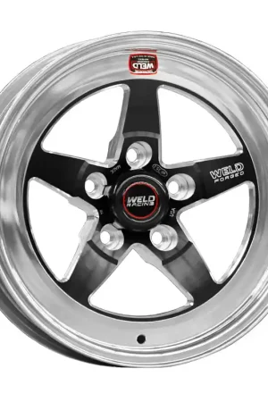 Weld S71 15x4 / 5x4.5 BP / 1.63in. BS Black Wheel (Low Pad) - Non-Beadlock Affordable