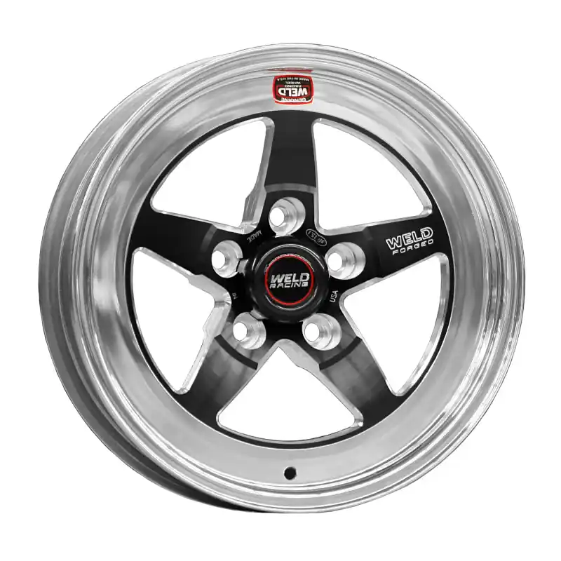 Weld S71 15x4 / 5x4.5 BP / 1.63in. BS Black Wheel (Low Pad) - Non-Beadlock Affordable