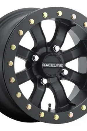 Editor’s Pick Raceline A71B Mamba 14x7in / 4x137 BP / 6+1 0mm Offset / 110.18mm Bore - Satin Black Beadlock Wheel