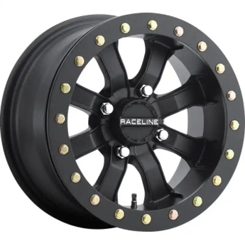 Editor’s Pick Raceline A71B Mamba 14x7in / 4x137 BP / 6+1 0mm Offset / 110.18mm Bore - Satin Black Beadlock Wheel