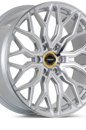 While Supplies Last Vossen HF6-3 24x10 / 6x135 / ET25 / Deep Face / 87.1 - Silver Polished Wheel