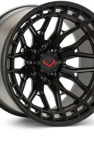 Authentic Vossen LCX-02 24x12 - 8x165.1 - ET44 - Ultra Deep - 125.1 - Satin Black Wheel