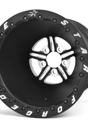 Race Star 63 Pro Forged 16x16 DBL Pro Mod 5x5.50 BC / 5.00 BS Wheel - Black Anodized/Machined Budget