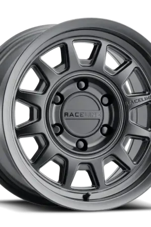 Raceline 952B Aero 17x8.5in / 6x120 BP / 0mm Offset / 78.1mm Bore - Satin Black Wheel Holiday Sale