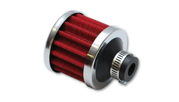 Vibrant Crankcase Breather Filter w/ Chrome Cap 1.25in 32mm Inlet ID Deal