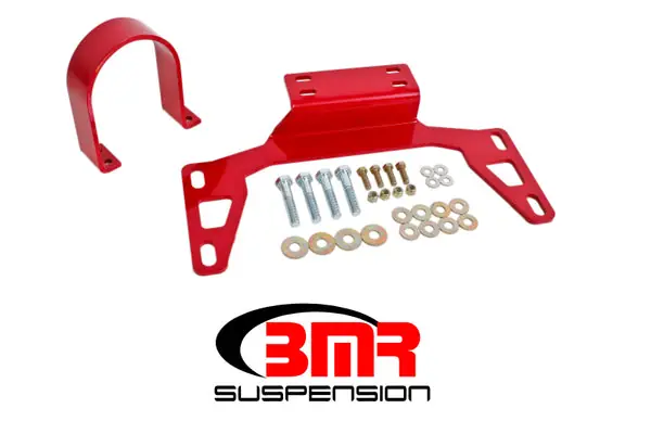 BMR 11-14 S197 Mustang Front Driveshaft Safety Loop - Red Money Back Guarantee