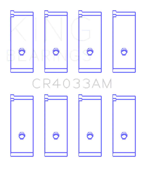 King Acura SOHC 16 Valve/Honda SOHC 16 Valve/DOHC 16 Valve Rod Bearing Set - Size STD Latest