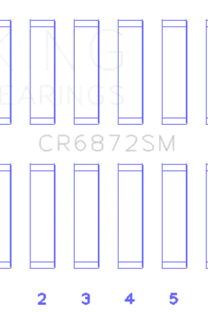 King Engine Bearings Toyota 1GR-FE Connecting Rod Bearing Set - Size STD Mega Sale
