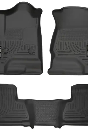 Shop Now Husky Liners 2015 Chevy/GMC Suburban/Yukon XL WeatherBeater Combo Black Front&2nd Seat Floor Liners
