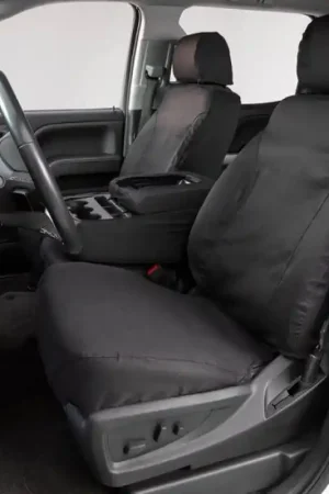Covercraft 19-24 Dodge Ram Polycotton SeatSaver Custom Front Row Seat Covers - Charcoal Trusted Brand