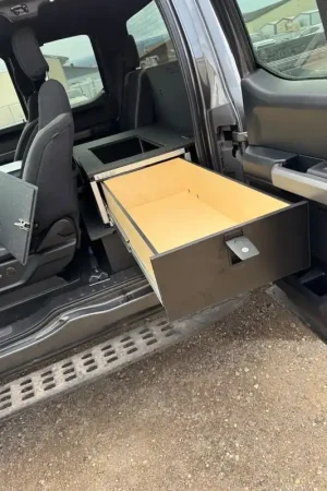 Ford - F150 - 2015-Present - 13th-14th Gen - Super Cab - without the center mounted B&O Subwoofer - Explore Series - Single Drawer Module - With Fitted Top Plate Grab Now