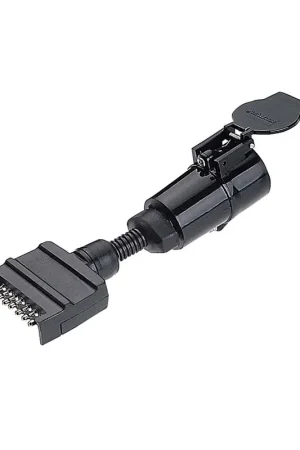 Narva 82250BL 7 Pin Flat Socket on Car to 5 Pin Large Round Plug on Trailer Place Order
