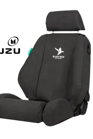 Best Seller Black Duck Rear Seat Cover for 08\\/2020+ Isuzu D-MAX Dual Cab - Black Canvas- IDM217ARCVBK