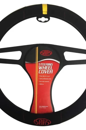 SAAS SWC002 Steering Wheel Cover Black Suede 380mm Price Cut