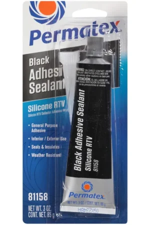 Low Price Permatex Black Silicone Adhesive Sealant 85G - 81158 - PX81158