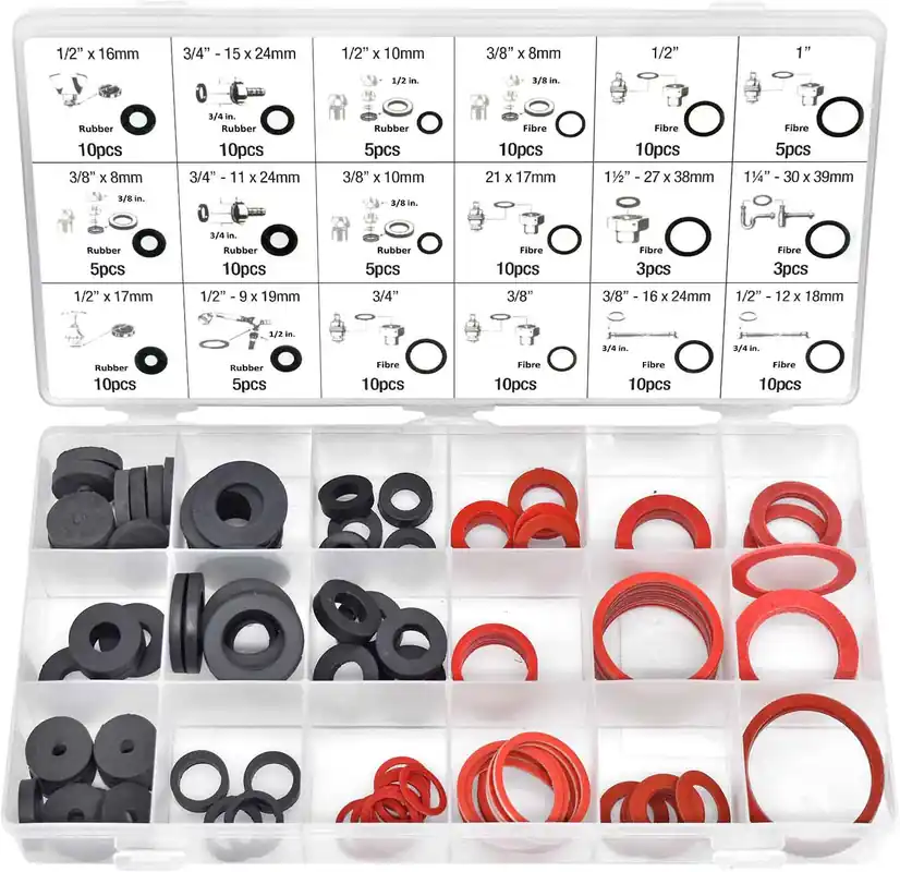 PKTool 141pc Fibre and Rubber Washer Assortment -- RG2874 (Pickup Only) Exclusive Offer