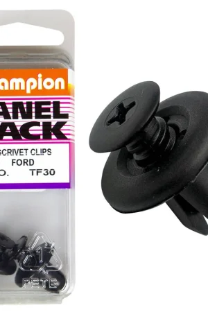 Champion Fasteners Push Rivets (18mm Head, 12.5mm Length, to Suit 8-10.2mm Hole) - Pack of 2 - TF30 Budget
