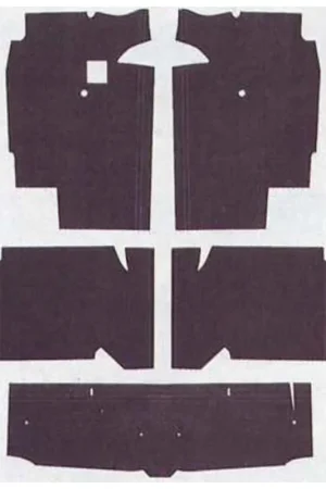 Sound Deadener Carpet Underlay for 55-57 Bel Air 150 210 Series Del Ray Standard Premium