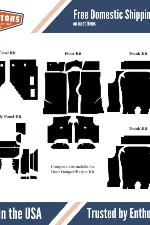 Final Sale Insulation Sound Deadener Kit for 1960 Edsel Convertible Acoustishield Complete