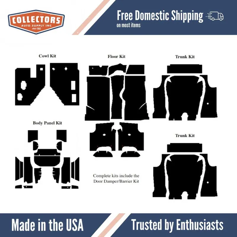 Final Sale Insulation Sound Deadener Kit for 1960 Edsel Convertible Acoustishield Complete