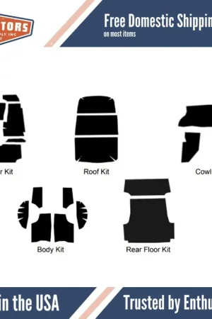 Hot Picks Insulation Sound Deadener Kit for 55-56 Station Wagon Acoustishield Complete