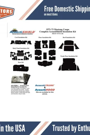 Package Tray Insulation for 1971-1973 Ford Mustang Fastback Last Chance