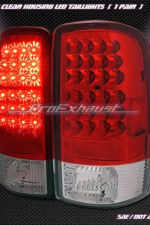 Grab Now Red Clear LED Taillights