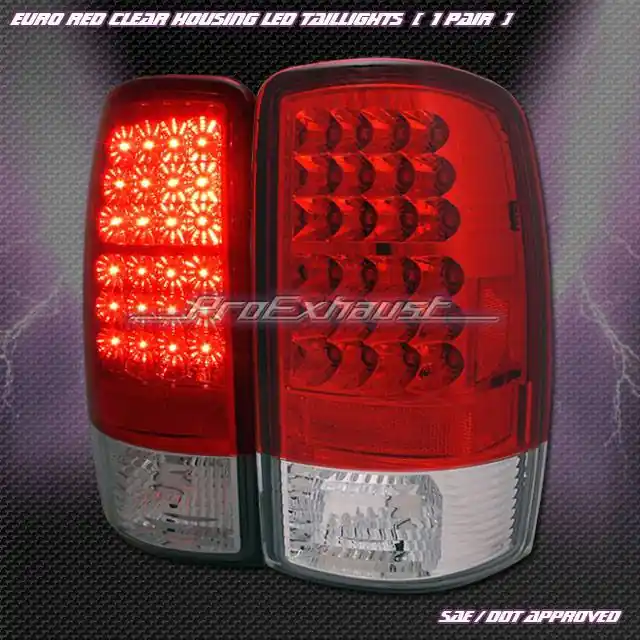 Grab Now Red Clear LED Taillights