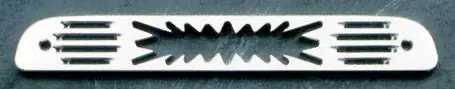 All Sales Third Brake Light Cover - Blast Design - Brushed - 54008 Exclusive