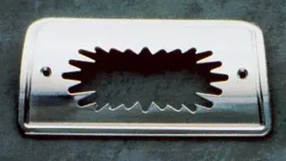 Shop Now All Sales Third Brake Light Cover - Blast Design - Brushed - 94013X