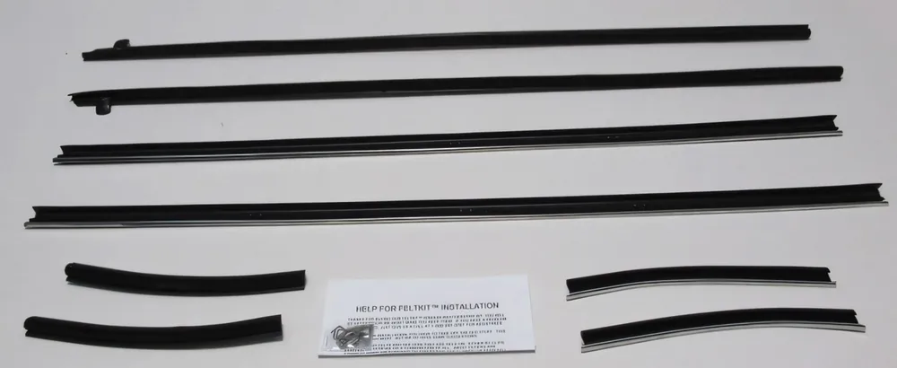 Genuine Window Sweeps Felt Kit Weatherstrip for 1969 Ford Mustang 2 Door Coupe