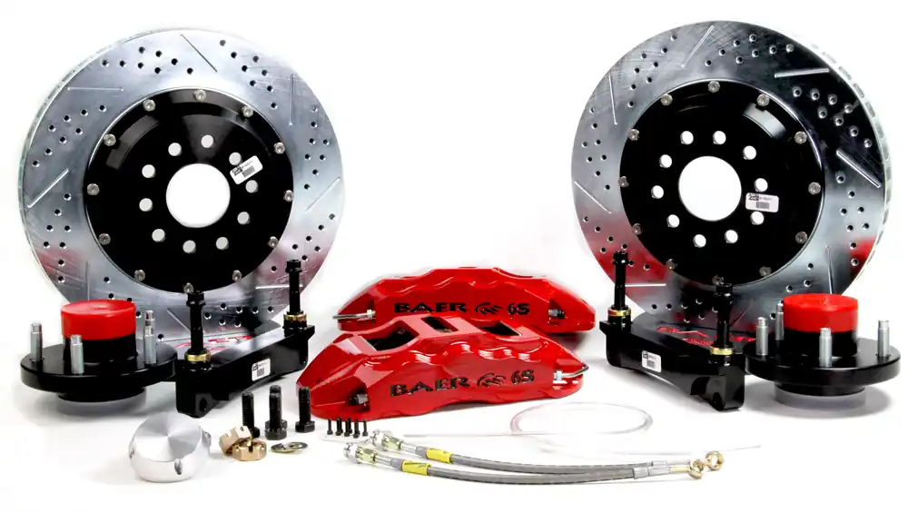 Sale Baer Brakes 4301391GB Baer Brakes 14" Extreme+ Front Brake Kit, Grabber Blue, SDZ, Std. Studs
