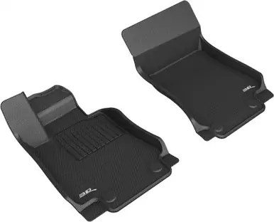 Weekend Sale 3D MAXpider 17-21 Alfa Romeo Giulia RWD / Giulia Quadrifoglio Kagu 1st Row Floormats - Black - L1AR00111509