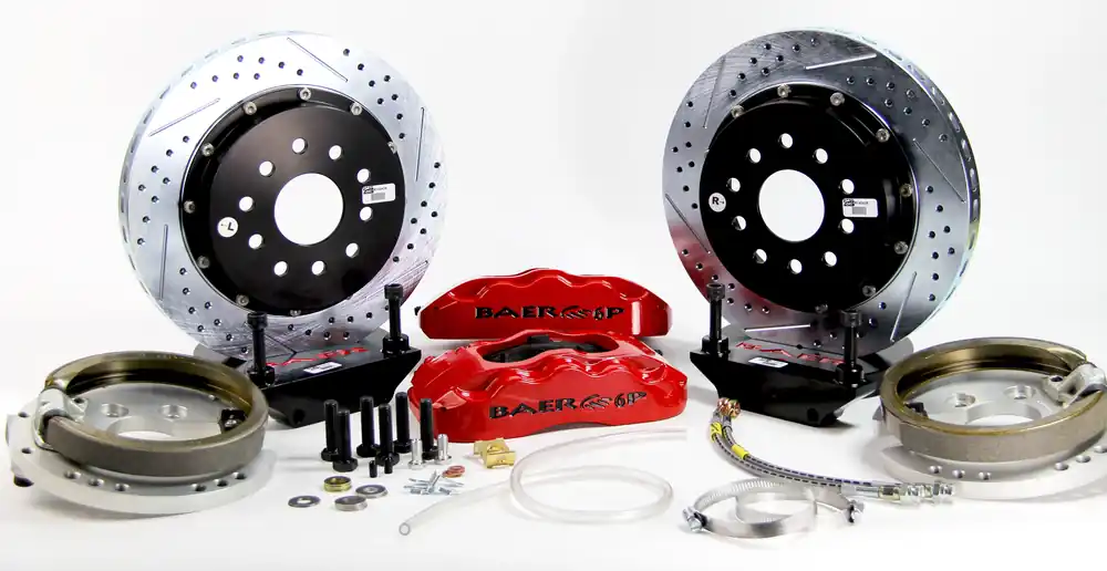 Baer Brakes 4302355CY-1 Baer Brakes 14" Pro+ Rear Brake Kit, Comp Yellow, Slot Worldwide Shipping
