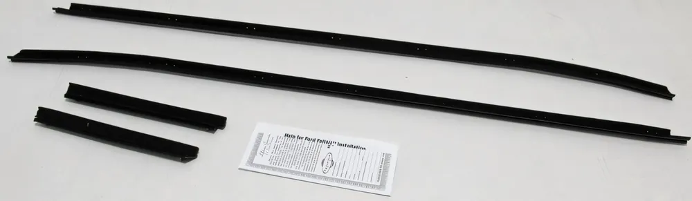 Professional Grade Window Sweeps Felt Kit Weatherstrip for 1971-1973 Ford Mustang Convertible