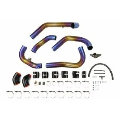ETS 08-14 SUBARU STI INTERCOOLER PIPING - TITANIUM - SPOT ANODIZE High Quality