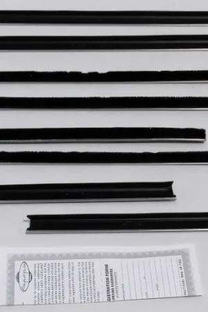 One Day Deal Window Sweeps for Mopar Barracuda 1967-69 2Dr Notchback Hardtop Authentic 8pcs