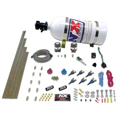 Nitrous Express 6 Cyl Alcohol Nitrous Kit (150-375HP) w/15lb Bottle - 80065-15 Flash Sale
