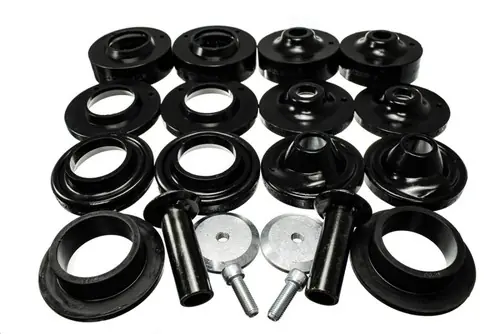 Energy Suspension 2018-2025 Jeep Wrangler JL Black Rock-Flex 2in Adjustable Coil Spacer Set - 2.6116G Fan Favorite