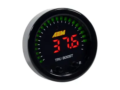Top Pick AEM X-Series Tru-Boost Controller Gauge w/ Boost Control Solenoid 80PSIg Internal MAP Sensor - 30-0352