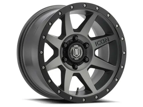 Order Now ICON Rebound 17x8.5 5x5 -6mm Offset 4.5in BS 71.5mm Bore Titanium Wheel - 1817857345TT